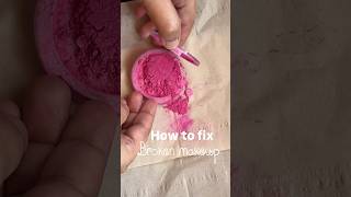 How to fix broken makeup at home without alcohol 🚨 #makeup