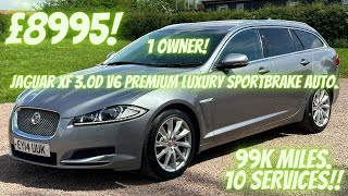 1 OWNER! Jaguar XF 3.0d V6 Premium Luxury Sportbrake Auto!