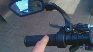 Электровелосипед - ручку газа