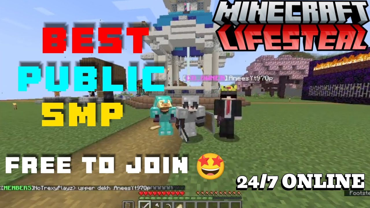 😍 Join Best Survival Public Smp 🤩 Server For Minecraft 🌳 | Java + PE ...