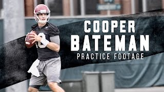 Watch QB Cooper Bateman at Alabama spring practice