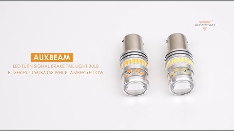 Auxbeam®1156 White Amber LED Backup Reverse Turn Signal Brake Tail Lights