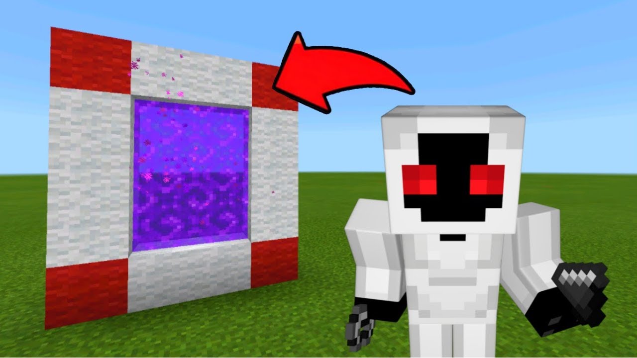 Minecraft Pe How To Make A Portal To The Entity 303 Dimension Mcpe Portal To The Entity 303 Youtube