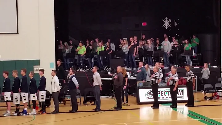 National Anthem at the SHS Varsity Basketball Game...