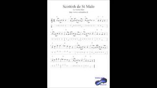 Video thumbnail of "scottish de St Malo  au violon avec partition et tablature"