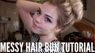 Messy Hair Bun Tutorial Griffin Arnlund