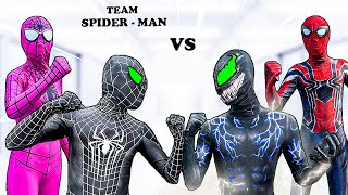 Team Spider-Man Vs Alien Superhero Bad Venom Is So Strong Control Him Live Action 