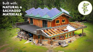 Fascinating Off-Grid Home Built with Natural & Salvaged Materials - Eco Village Living