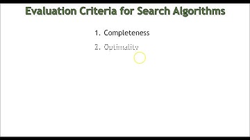 Evaluation Criteria for Search Algorithms|Artificial Intelligence, Mrs.J.Geetha Priya, AP/CSE, RMDEC