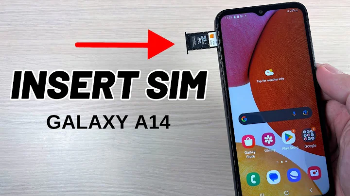 How to INSERT SIM Cards (Dual SIM) & SD Memory Card in Samsung Galaxy A14