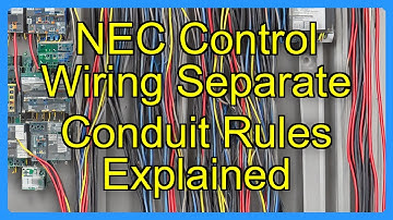 NEC Control Wiring Separate Conduit Rules Explained