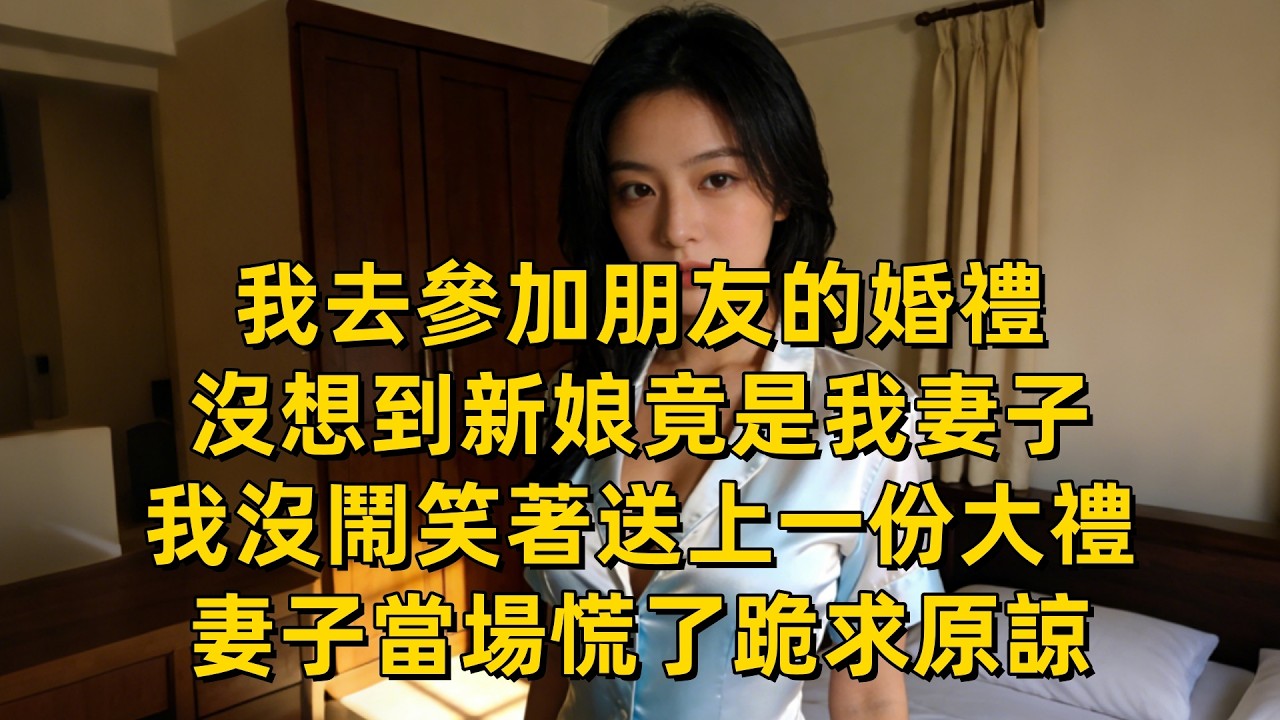 我去參加朋友的婚禮，沒想到新娘竟是我妻子，我沒鬧笑著送上一份大禮，妻子當場慌了跪求原諒