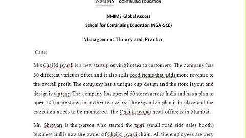 NMIMS  Solved Assignment  Management Theory and Practice June 2019 Call 9025810064