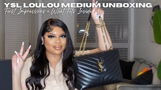 YSL LOULOU MEDIUM UNBOXING + WHAT FITS INSIDE!