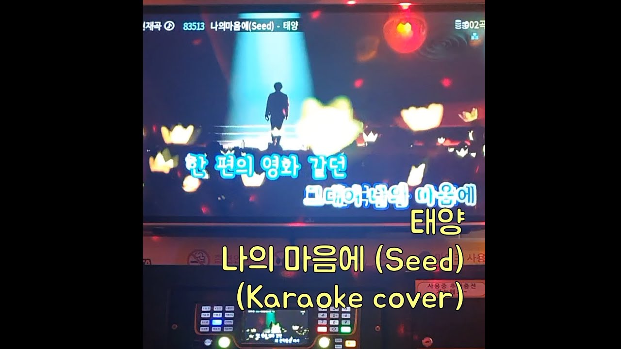 태양(TAEYANG) - 나의 마음에(Seed) 일반인 노래방 cover