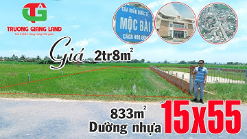 Bán 3 Nền Đất Thổ Cư 833m² Bến Cầu Tây Ninh ( Cửa Khẩu Mộc Bài) Giá 2,8Tr m²  Giá Tốt Cho Nhà Đầu Tư