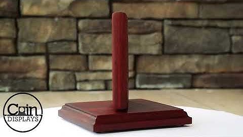 Double engraved Rotating Coin Displays for Challenge Coins