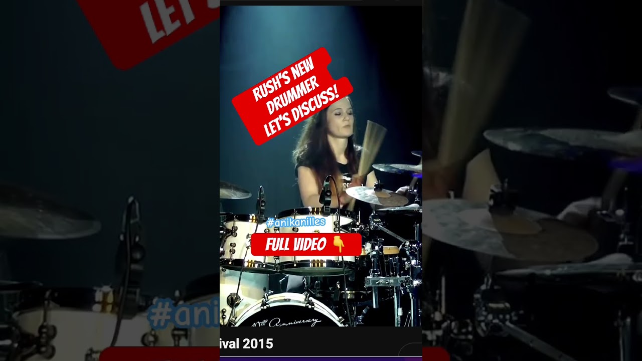 New RUSH Drummer Anika Nilles. Let’s discuss! Full video in comments.