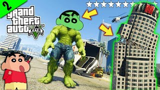 GTA-5: SHINCHAN Become HULK To Defeat Goblin (Uncontrollable Hulk Destroy Los Santos) Part 2