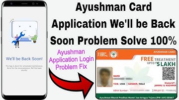 ayushman card application we