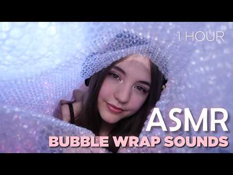 ASMR ✨ Relaxing in a Bubble Wrap Tent ✨ 1 Hour of Immersive and Tingly Plastic sounds 💖 NO ADS