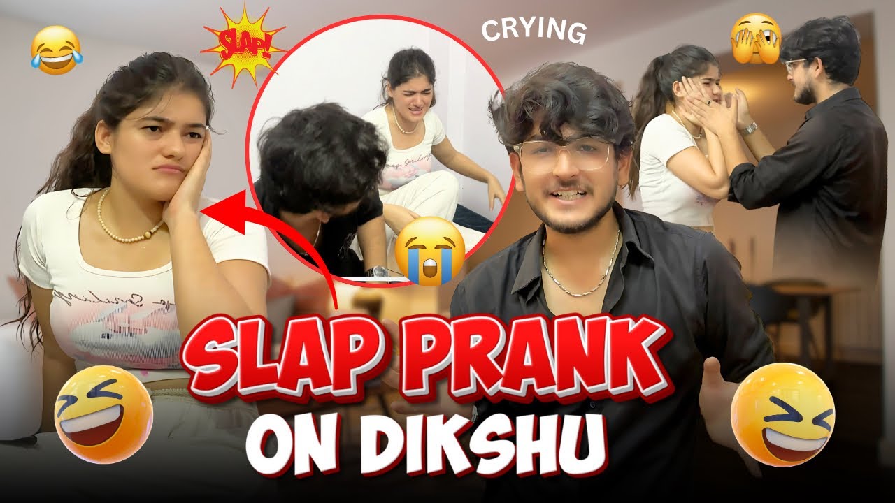 FAKE SLAP PRANK ON GIRLFRIEND 😱|| Dikshu Ke Family Ne Dekh Liya😭💔 ||
