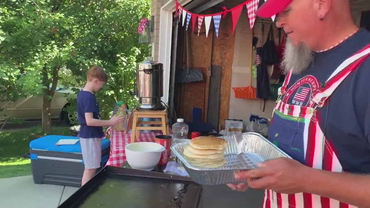 Arapahoe County family hosts free pancake breakfast and neighborhood