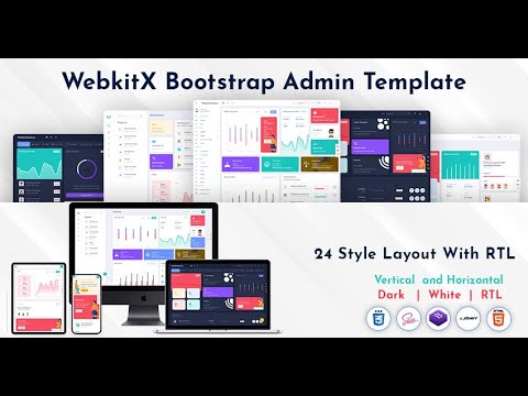 WebkitX - RTL Boxed Admin Dashboard with Bootstrap UI Kit