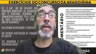 GABARITO DE LEGISLAÇÃO DA PROVA DE ARAGOIÂNIA