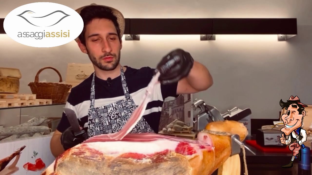 Supporto per Prosciutto Crudo Intero, KIT Completo di Coltelli e Videocorso  • ASSAGGIASSISI