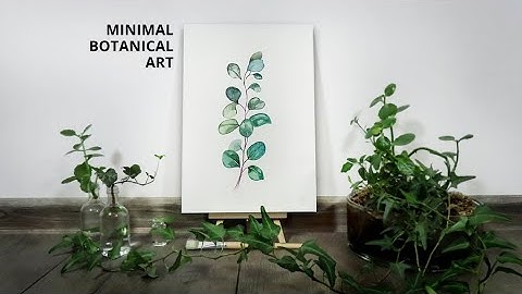 Painting Eucalyptus Leaves | Minimal Botanical Art