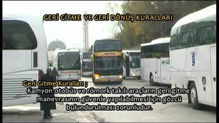 Geri Gitme Ve Geri Dönüş Kuralları