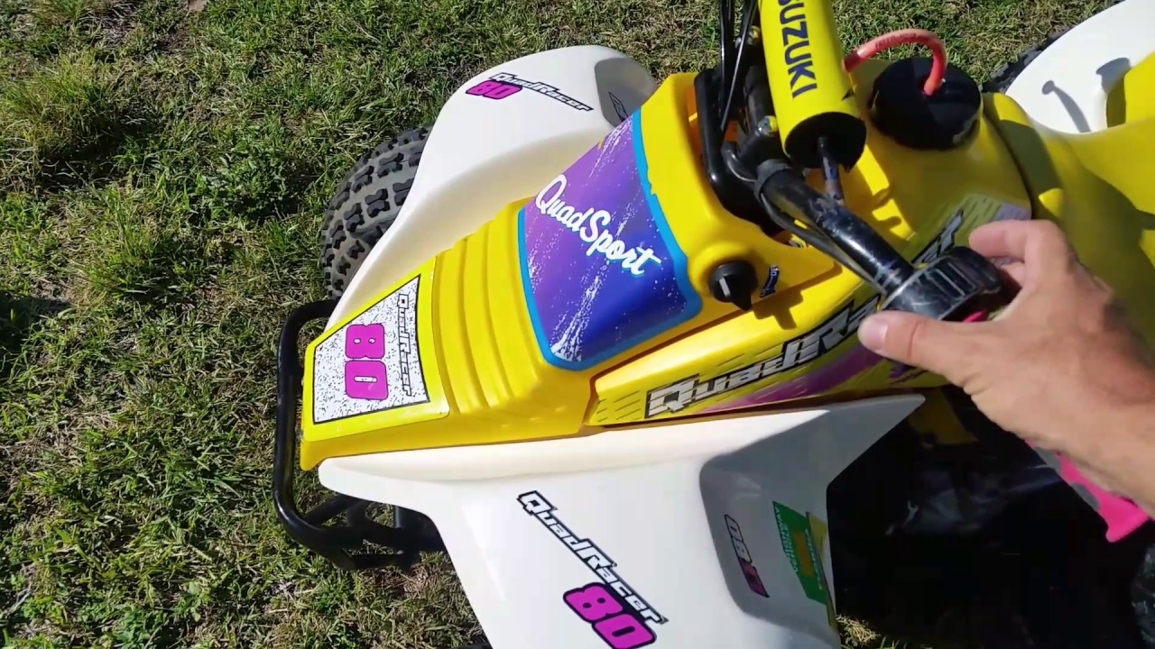 Tricked out LT80 itp rims.DG exhaust walk around - YouTube