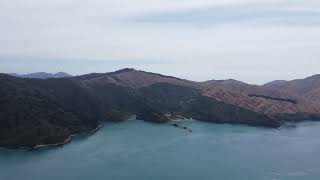 Marlborough Sounds | Tory Channel featuring Interisland ferries | DroneKiwi