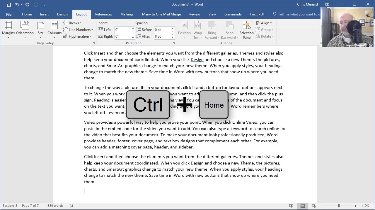 microsoft word different page numbers in footer