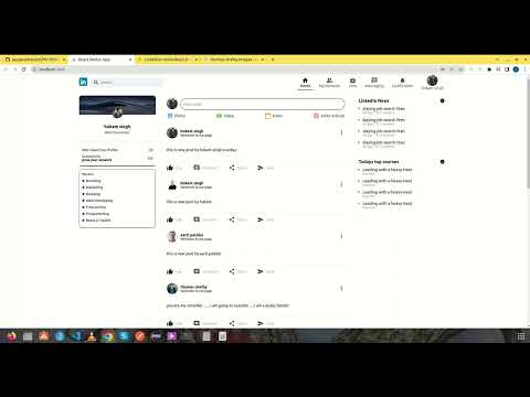 LinkedIn clone using react js And firebase