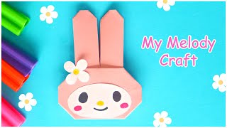 My Melody Paper Craft | Easy origami Craft