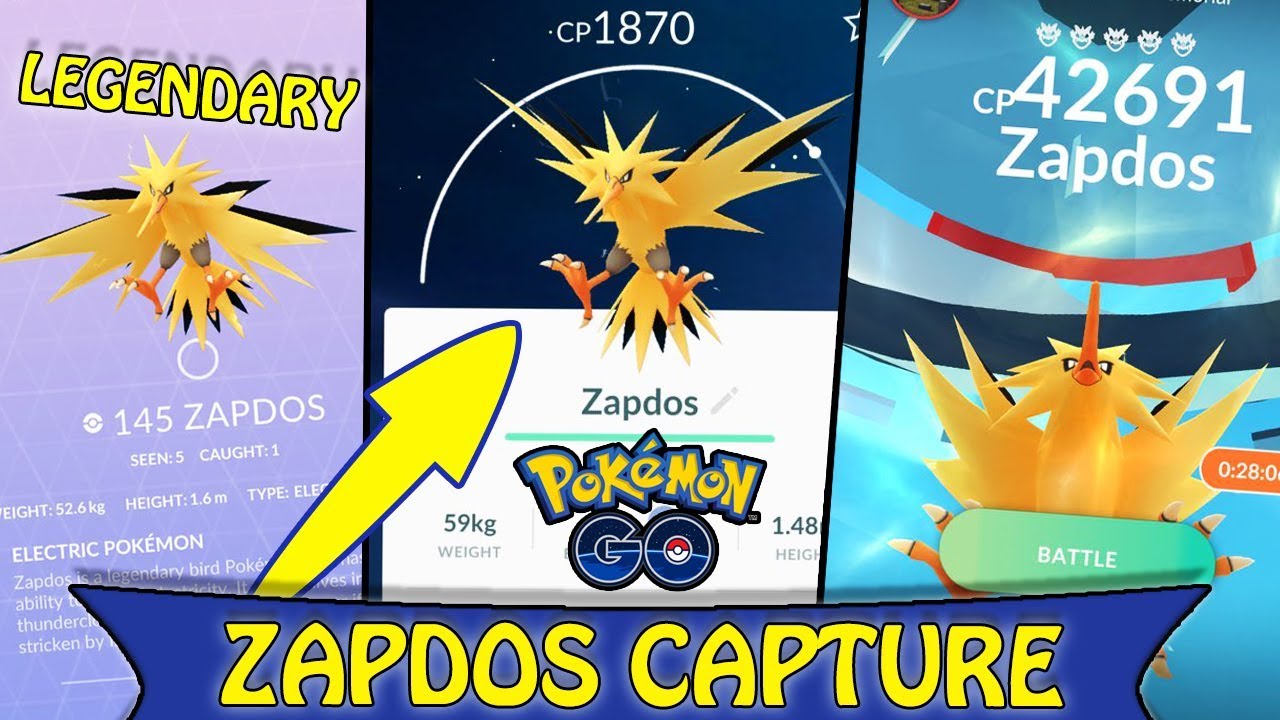 POKEMON GO ZAPDOS CAPTURE IN THE FIRST HOUR OF RELEASE! *NEW* YouTube