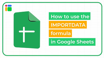 How to use the IMPORTDATA formula in Google Sheets