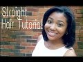 How To STRAIGHTEN RELAXED HAIR with Flat Iron
