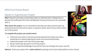 Environmental Movement - APES Final Project Overview