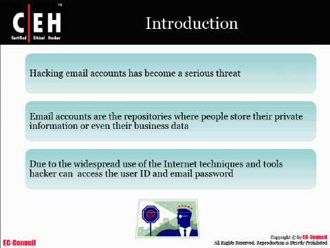 CEH v6 Module 13: Hacking E-mail Accounts