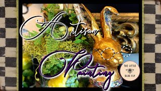 Create a MacKenzie-Childs Inspired Bunny Step by Step | Artisan Influenced Painting | Acrylic/Chalk