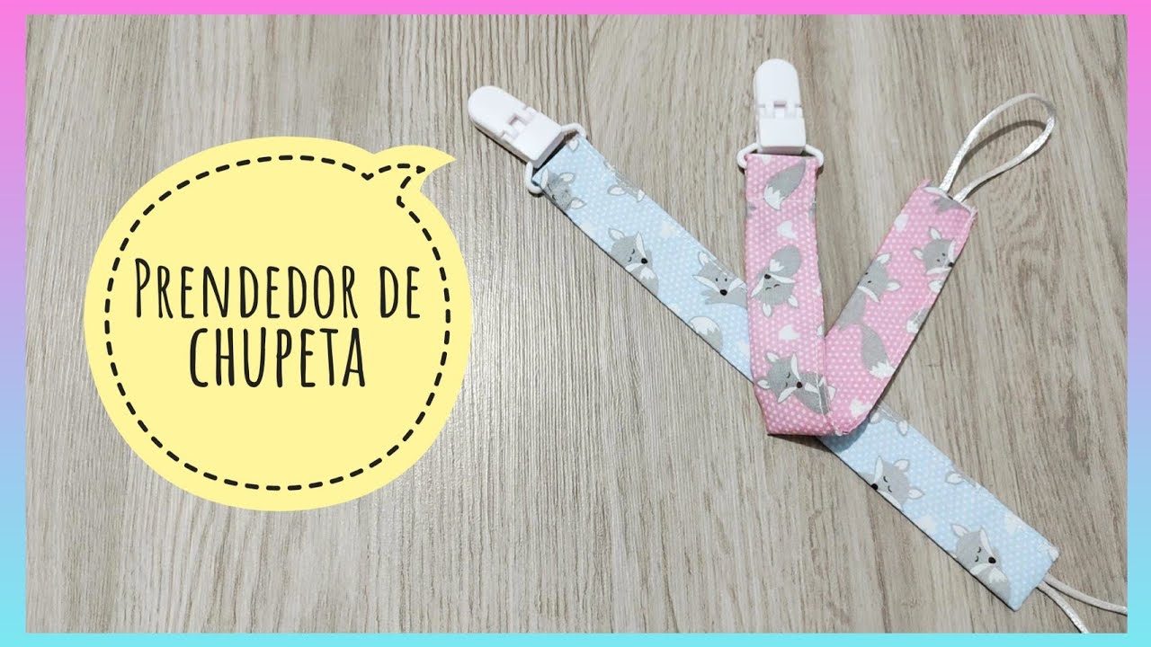 Prendedor de chupeta passo a passo