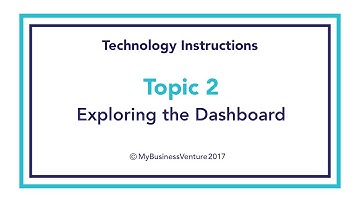 MBV Video Tutorials - Topic 2: Exploring the Dashboard