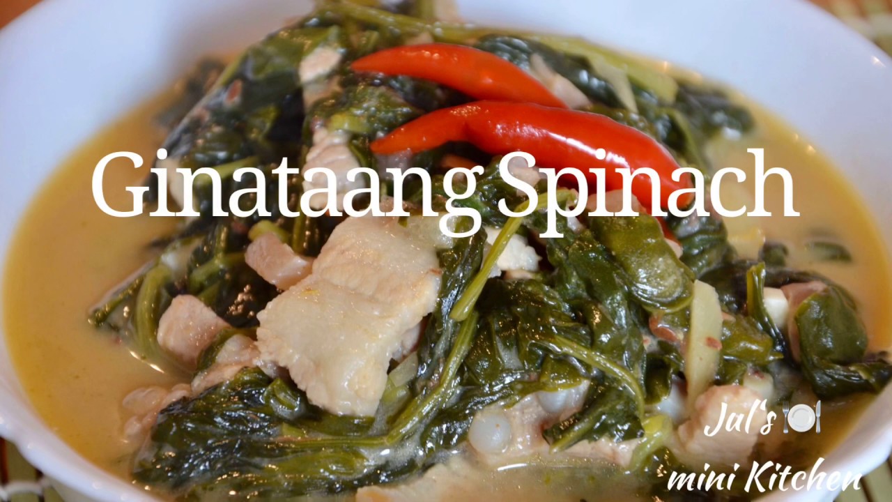 Ginataang Spinach / Spinach Laing verry easy and Healthy