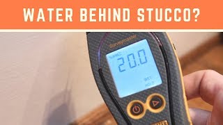 Stucco Water Leak Home Inspector Finds Water Behind Stucco - Protimeter