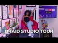 Braiding Studio Tour 2023 | Rent, Products, Tools, Set up, + More! | ft. Trendy Tresses