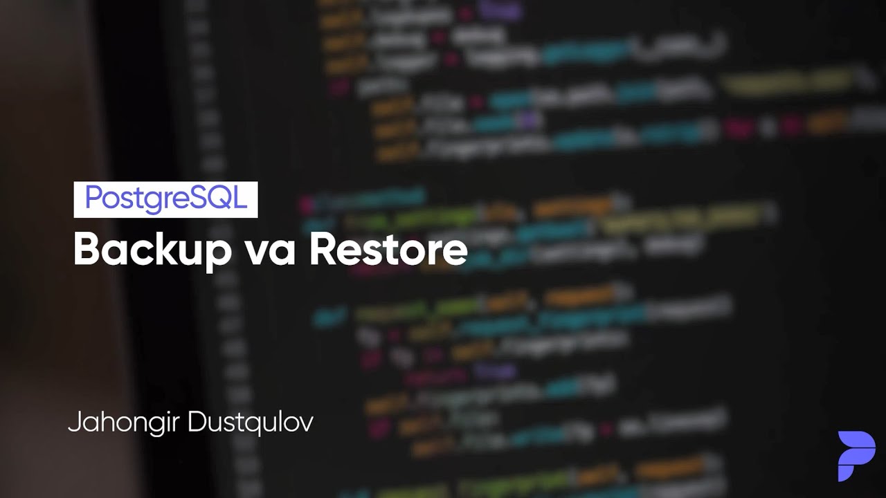 Backup va Restore