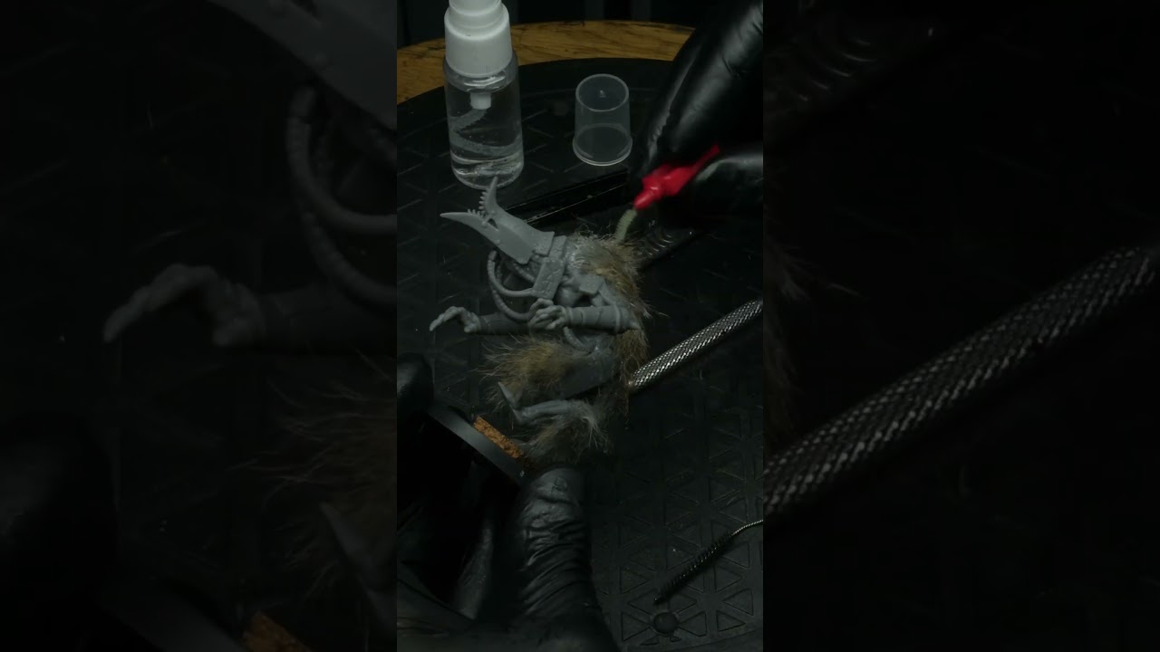 Applying Hair on Miniatures || Grimdark Trench Crusade